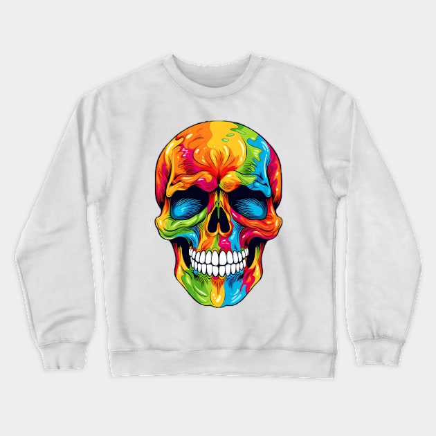 Pride Skull Crewneck Sweatshirt by Acid_rain